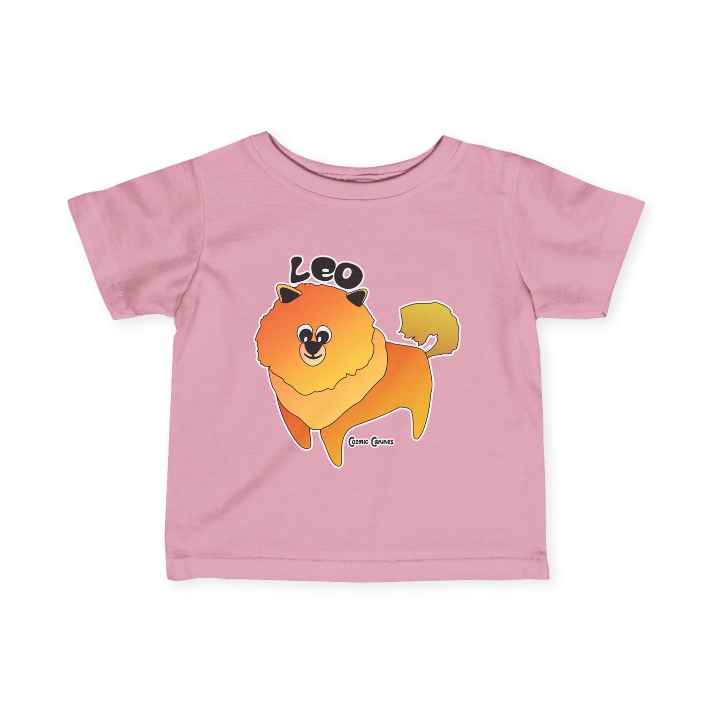 Leo Dog Zodiac Cartoon Infant Fine Jersey Tee