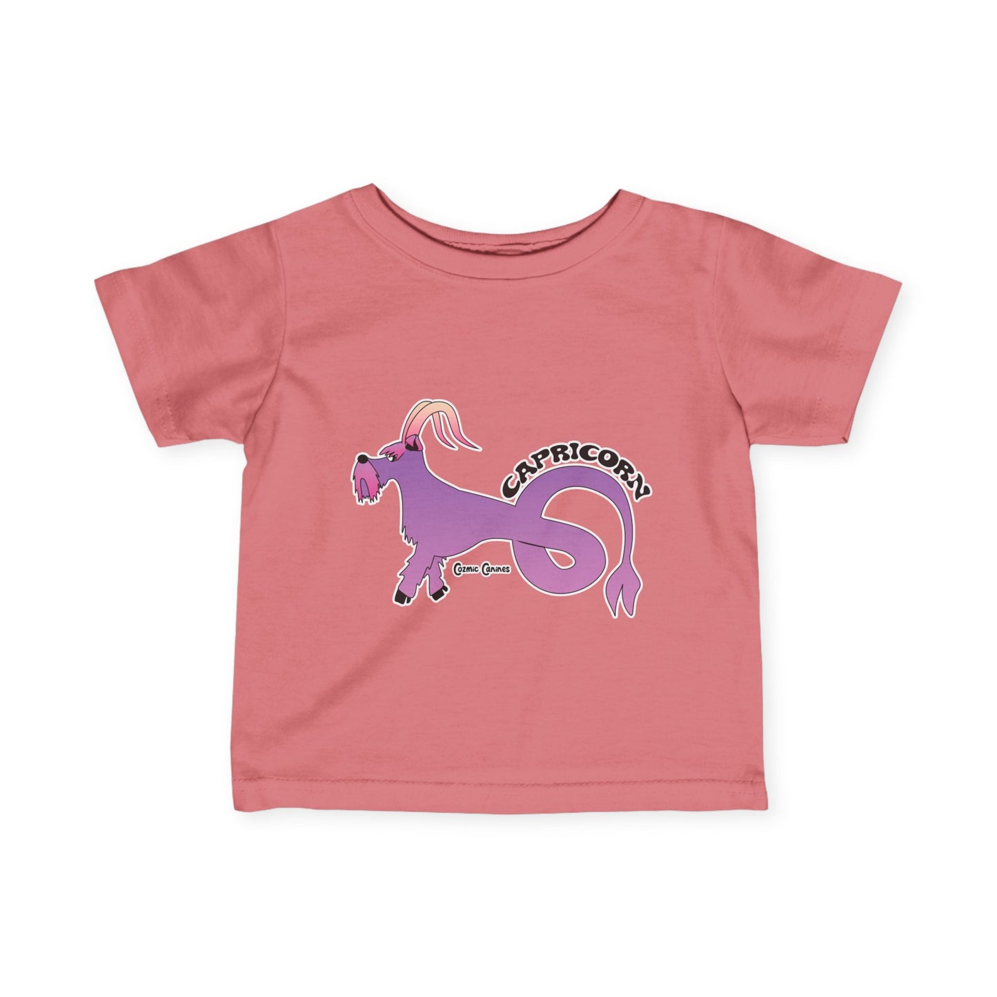 Capricorn Dog Zodiac Cartoon Infant Fine Jersey Tee