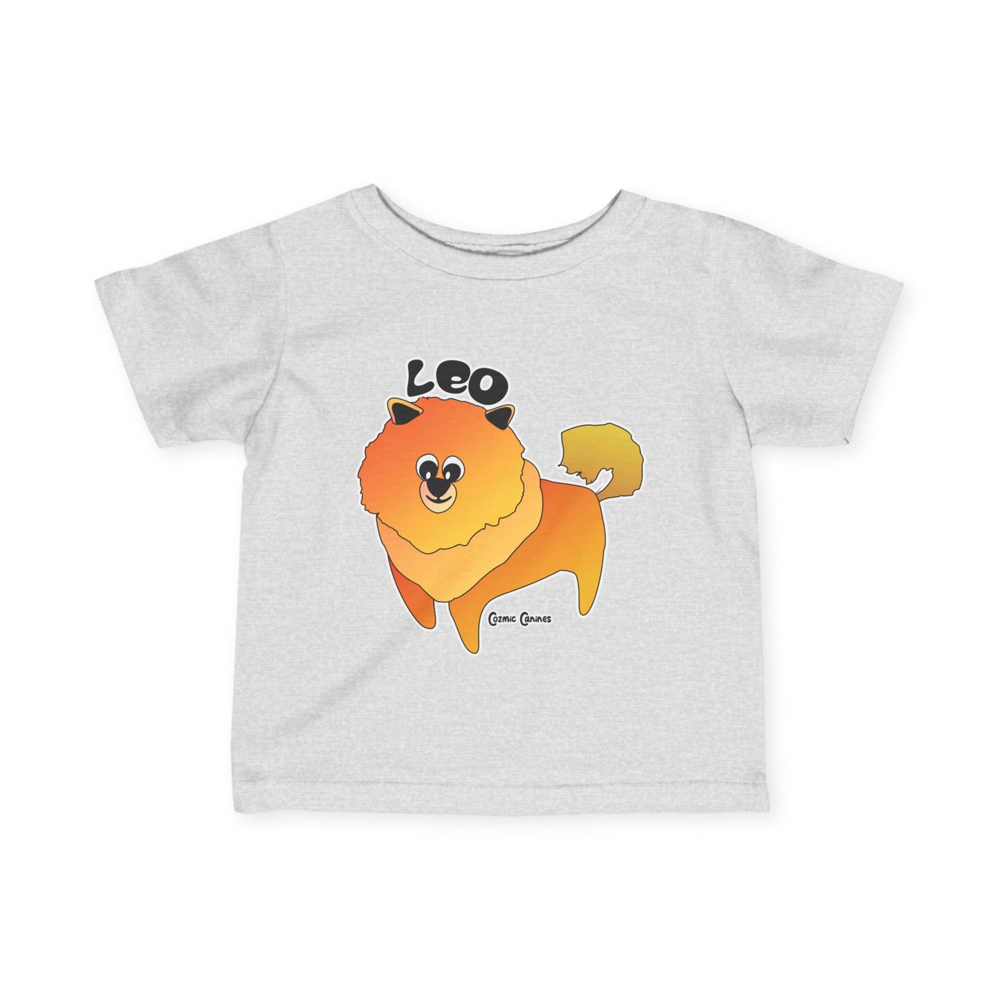Leo Dog Zodiac Cartoon Infant Fine Jersey Tee