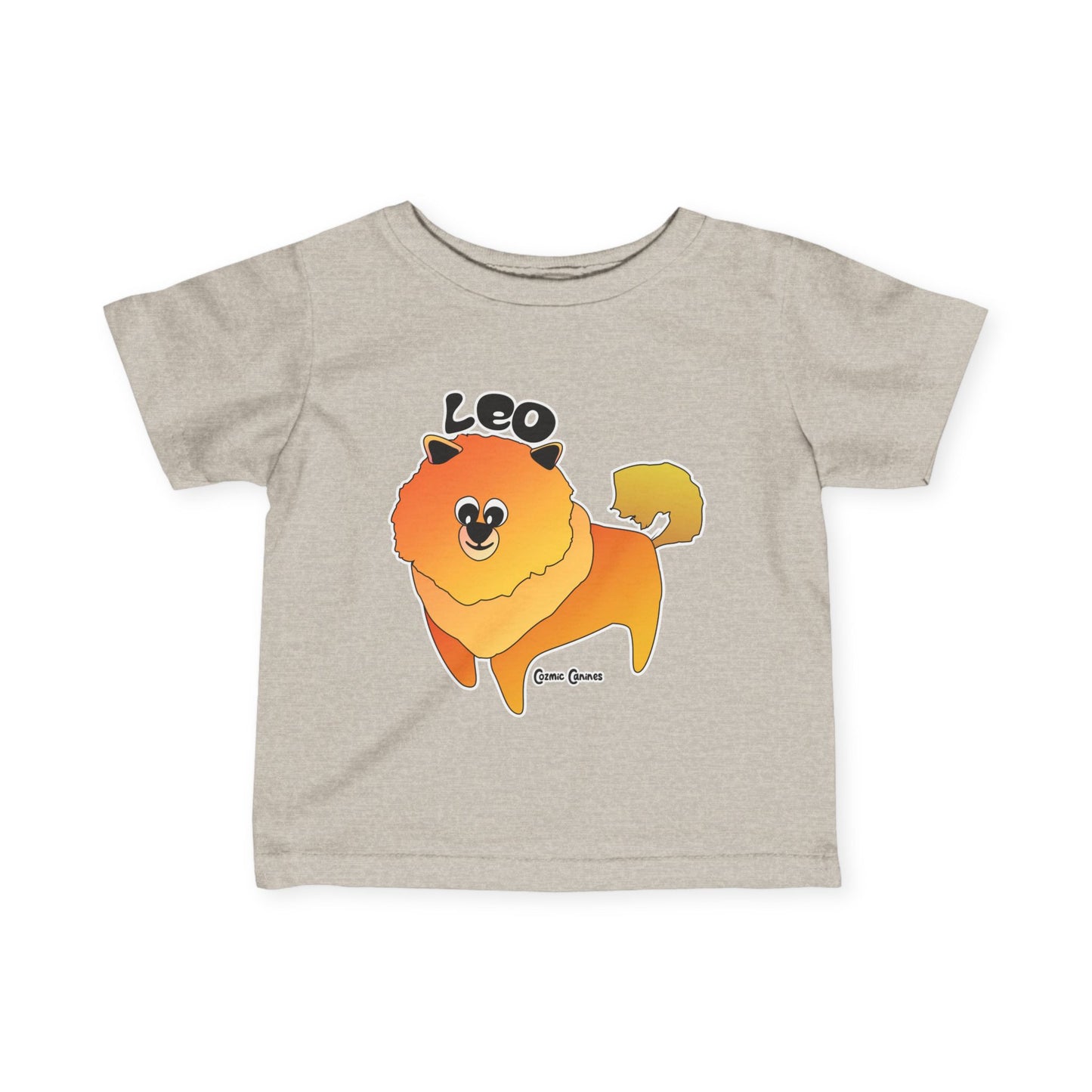 Leo Dog Zodiac Cartoon Infant Fine Jersey Tee
