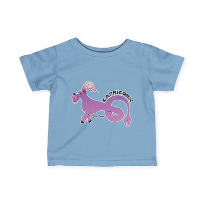 Capricorn Dog Zodiac Cartoon Infant Fine Jersey Tee