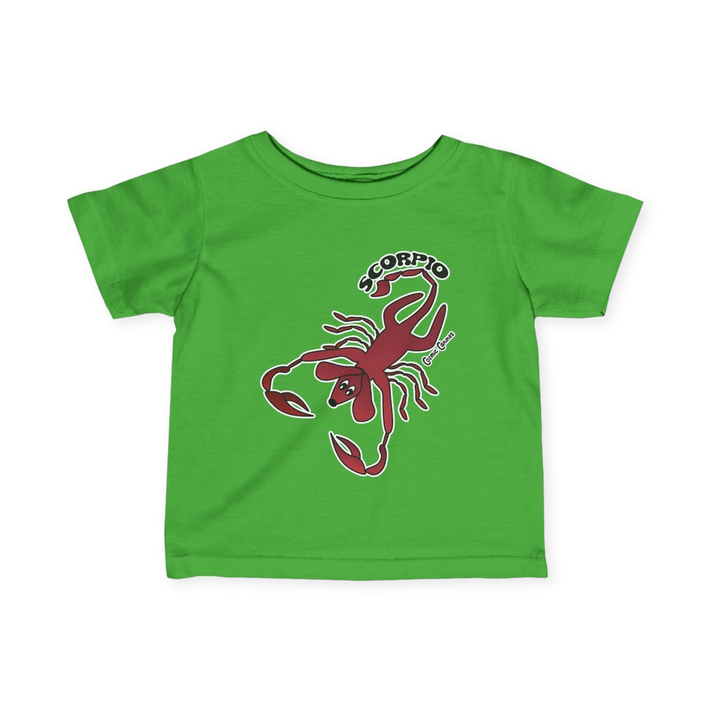 Scorpio Dog Zodiac Cartoon Infant Fine Jersey Tee