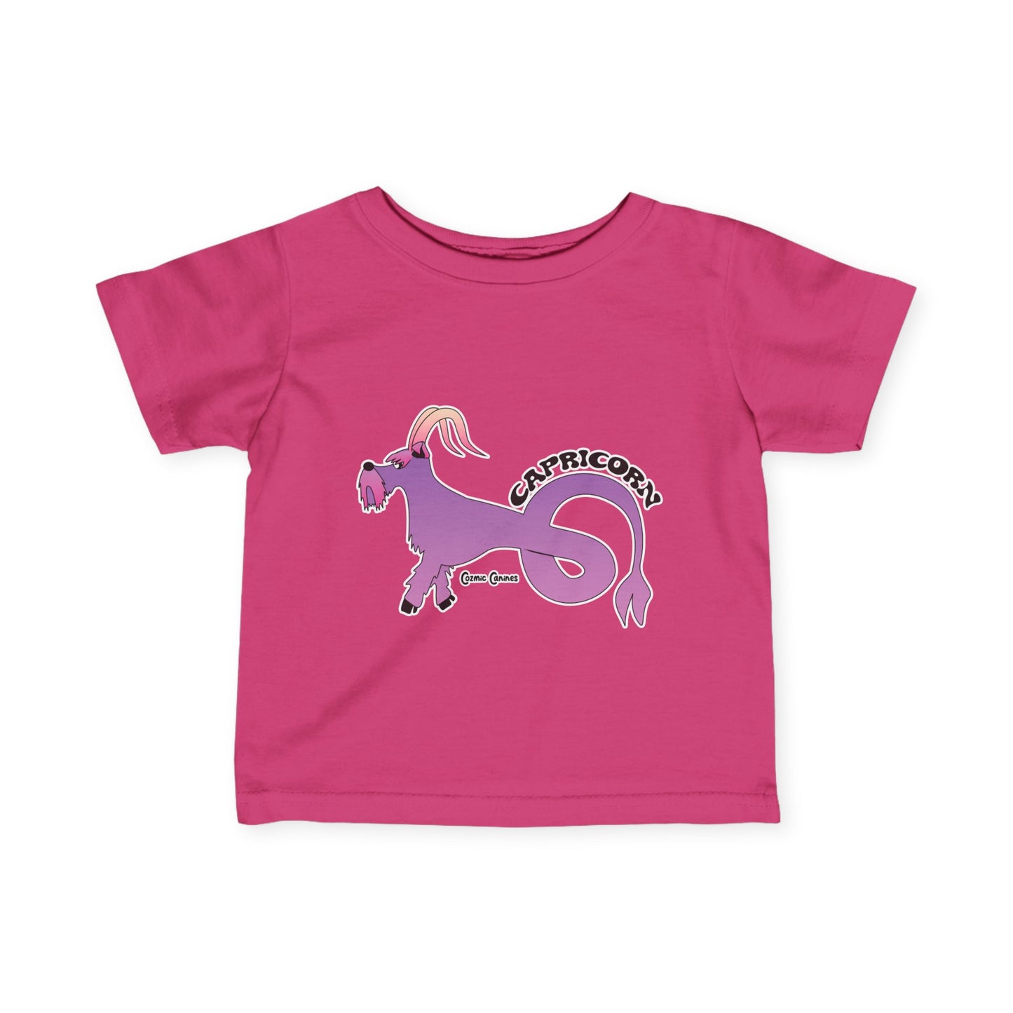 Capricorn Dog Zodiac Cartoon Infant Fine Jersey Tee