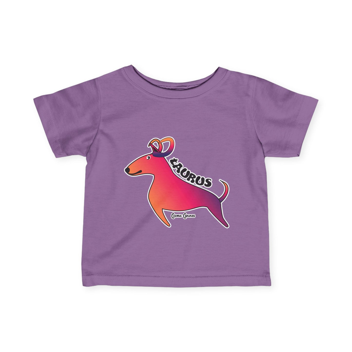 Taurus Dog Zodiac Cartoon Infant Fine Jersey Tee