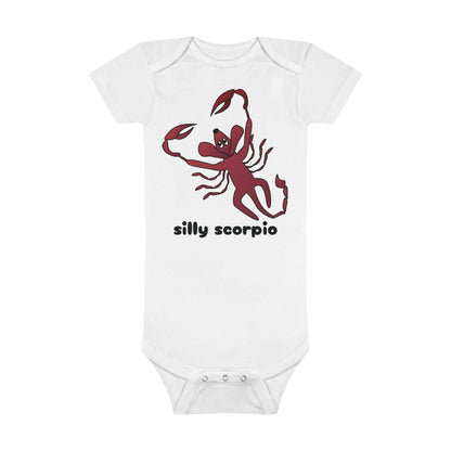 Silly Scorpio Organic Baby Onesie