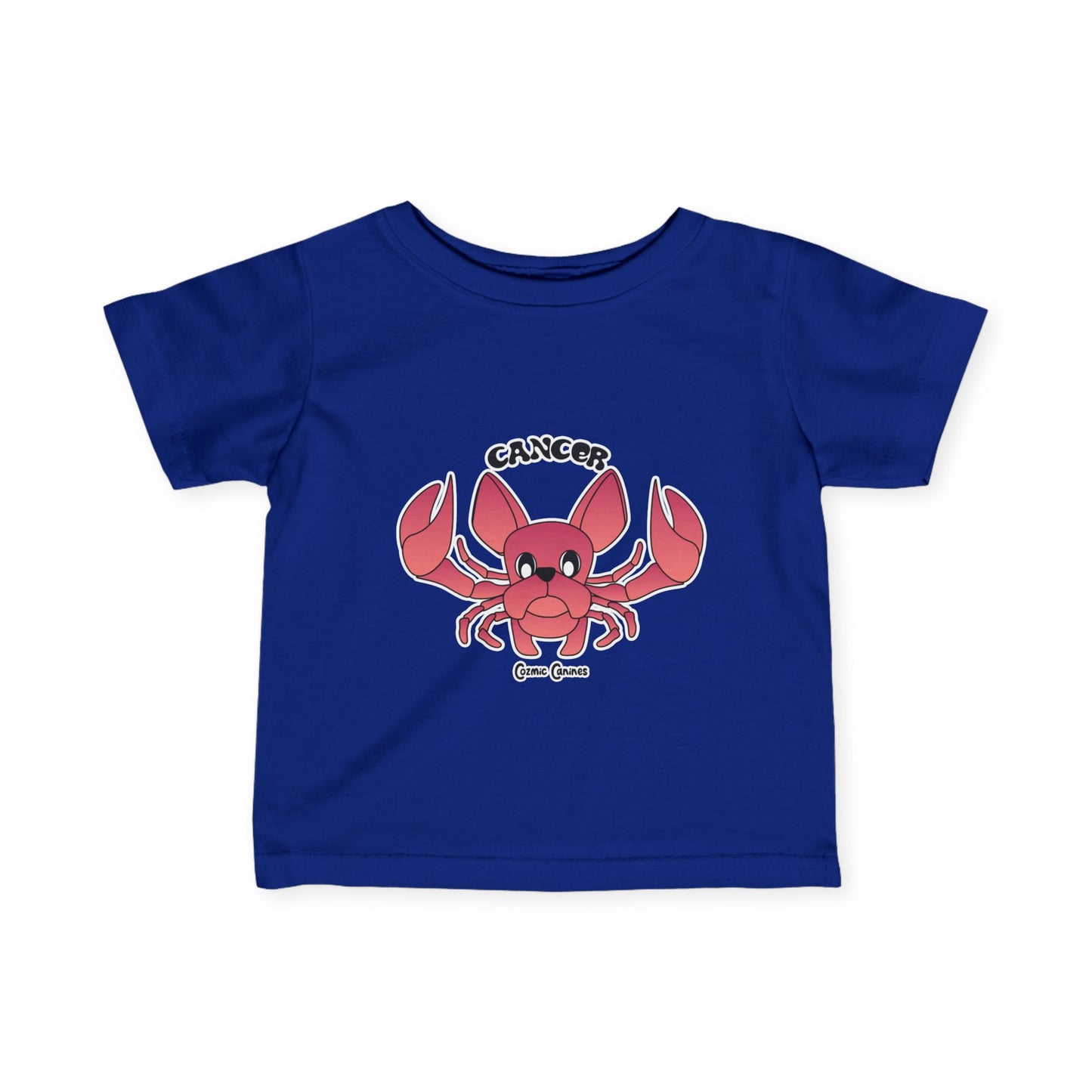 Cancer Dog Zodiac Cartoon Infant Fine Jersey Tee