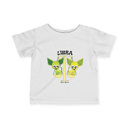 Libra Dog Zodiac Cartoon Infant Fine Jersey Tee