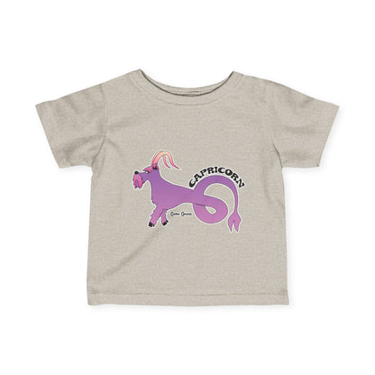 Capricorn Dog Zodiac Cartoon Infant Fine Jersey Tee