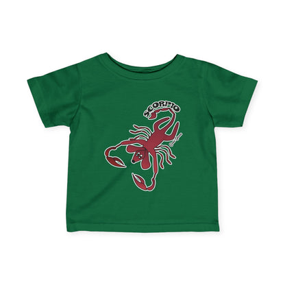 Scorpio Dog Zodiac Cartoon Infant Fine Jersey Tee