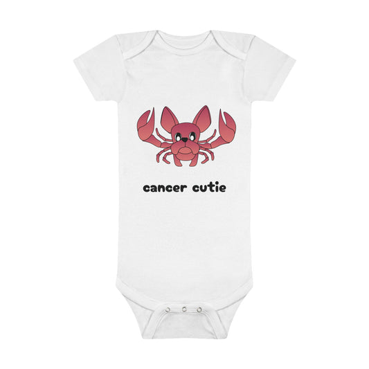 Cancer Cutie Organic Baby Onesie