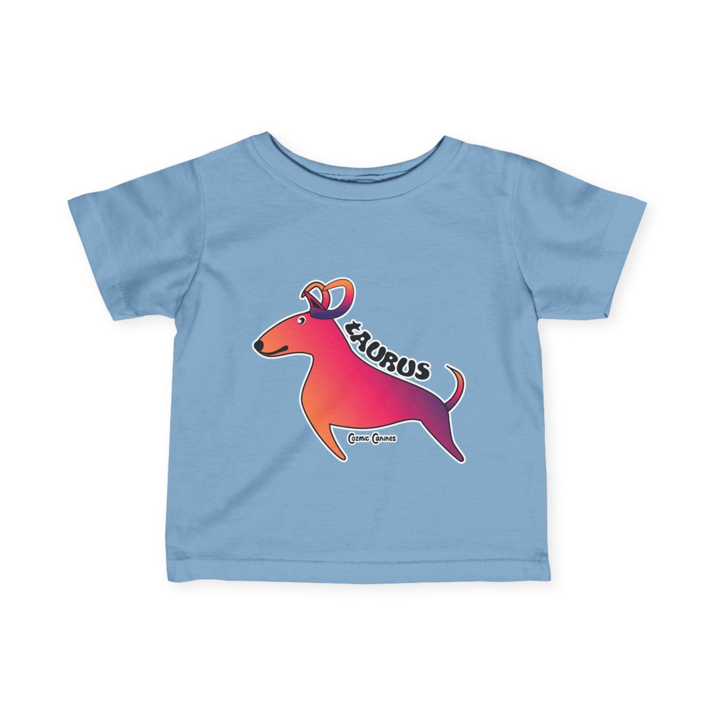 Taurus Dog Zodiac Cartoon Infant Fine Jersey Tee