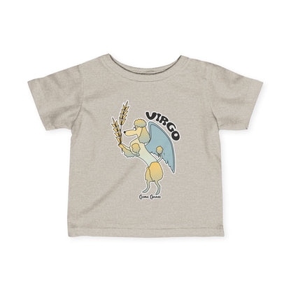 Virgo Dog Zodiac Cartoon Infant Fine Jersey Tee