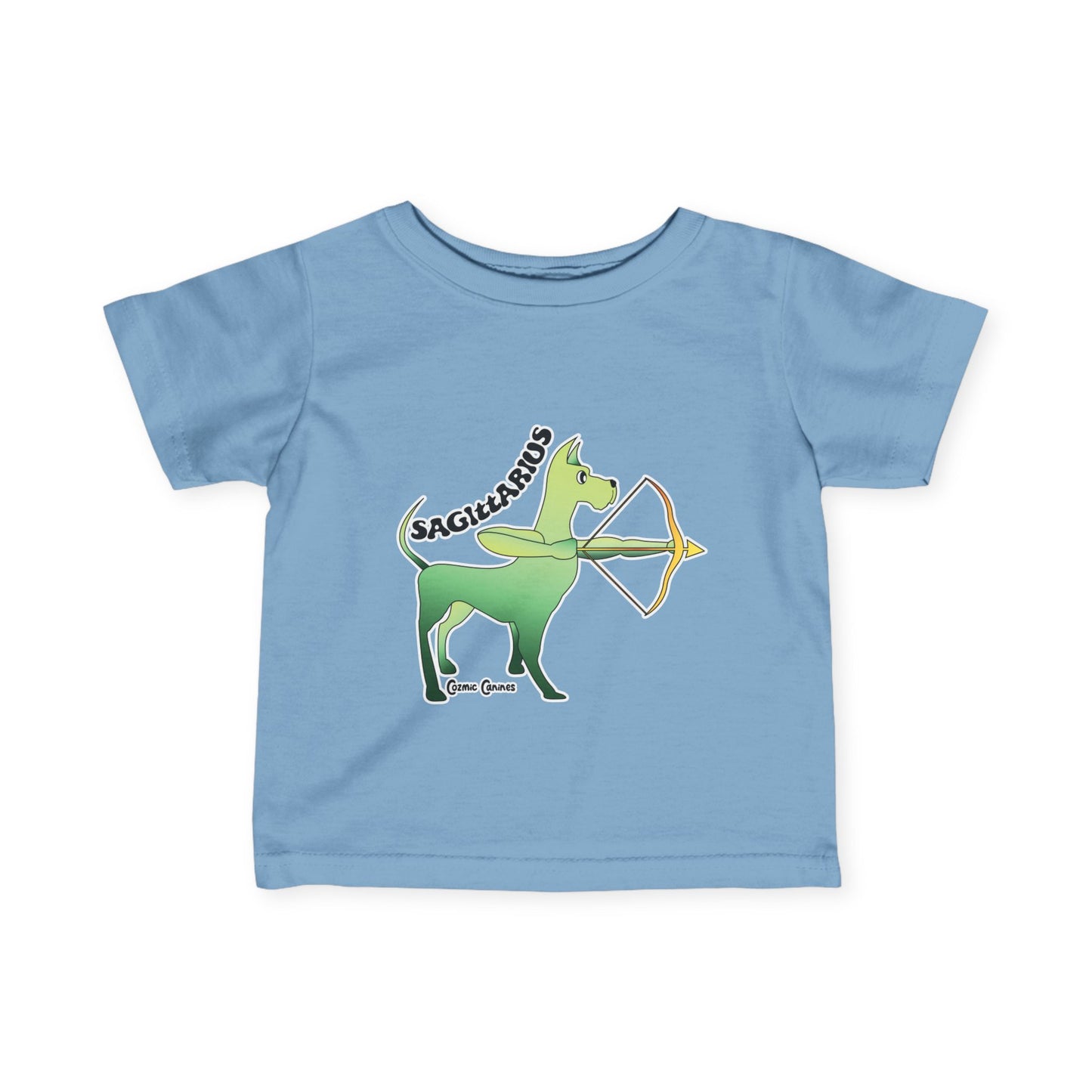 Sagittarius Dog Zodiac Cartoon Infant Fine Jersey Tee