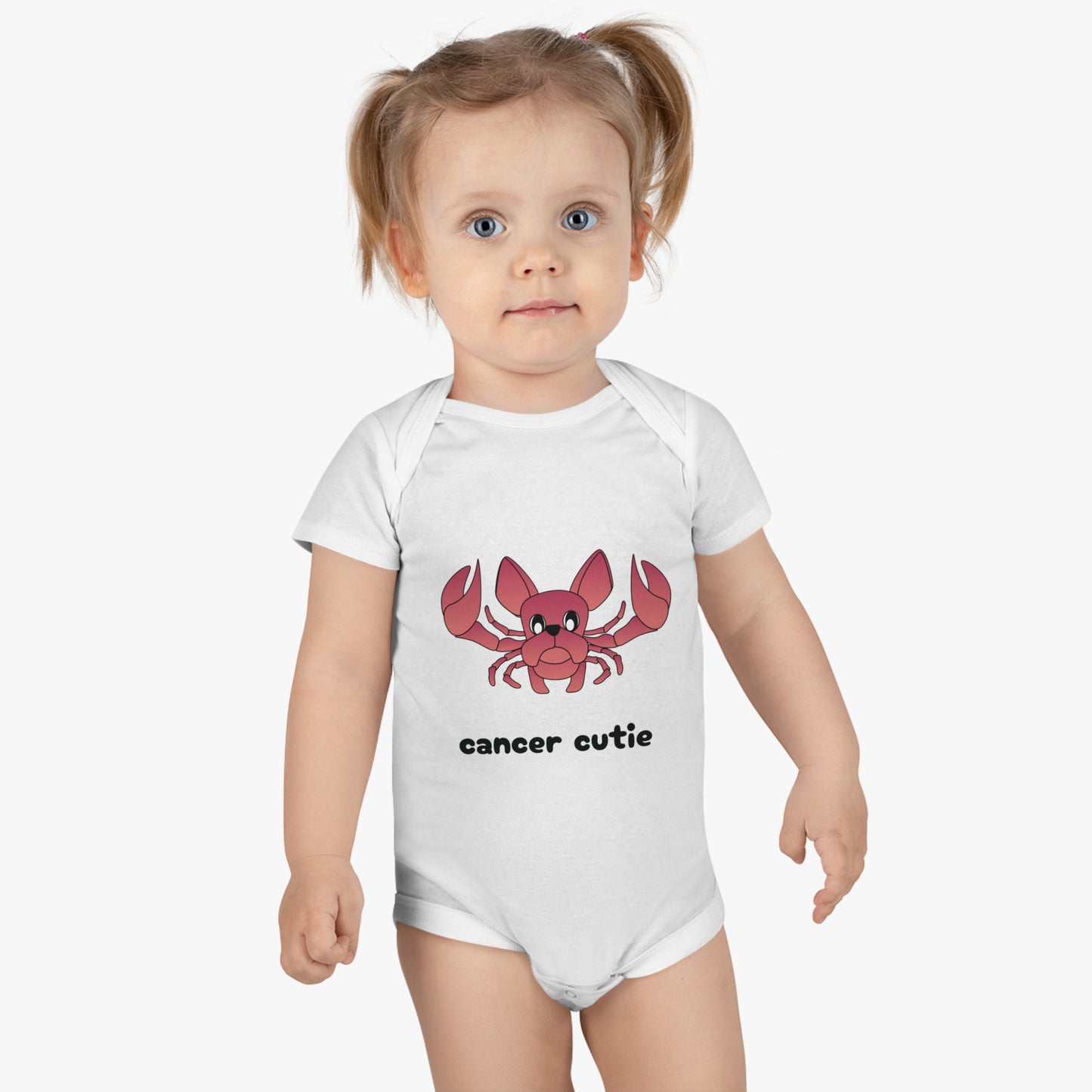 Cancer Cutie Organic Baby Onesie