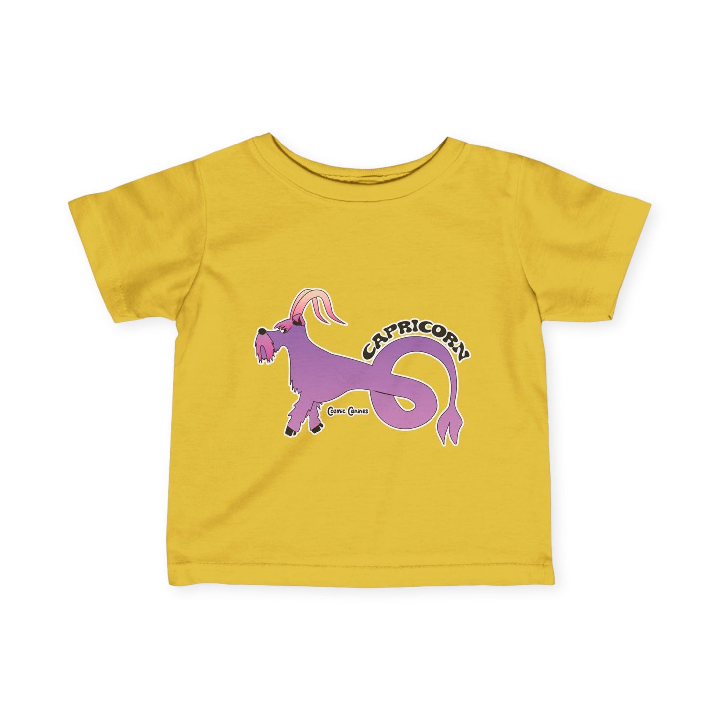 Capricorn Dog Zodiac Cartoon Infant Fine Jersey Tee