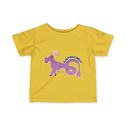 Capricorn Dog Zodiac Cartoon Infant Fine Jersey Tee