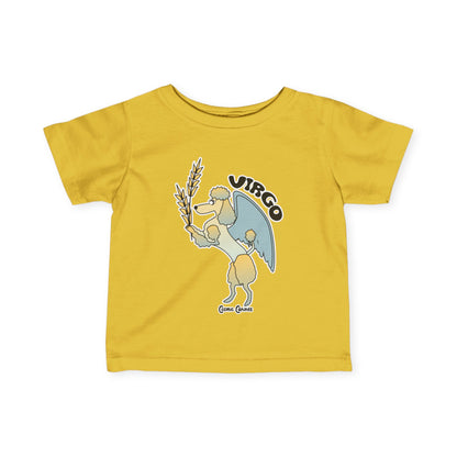 Virgo Dog Zodiac Cartoon Infant Fine Jersey Tee