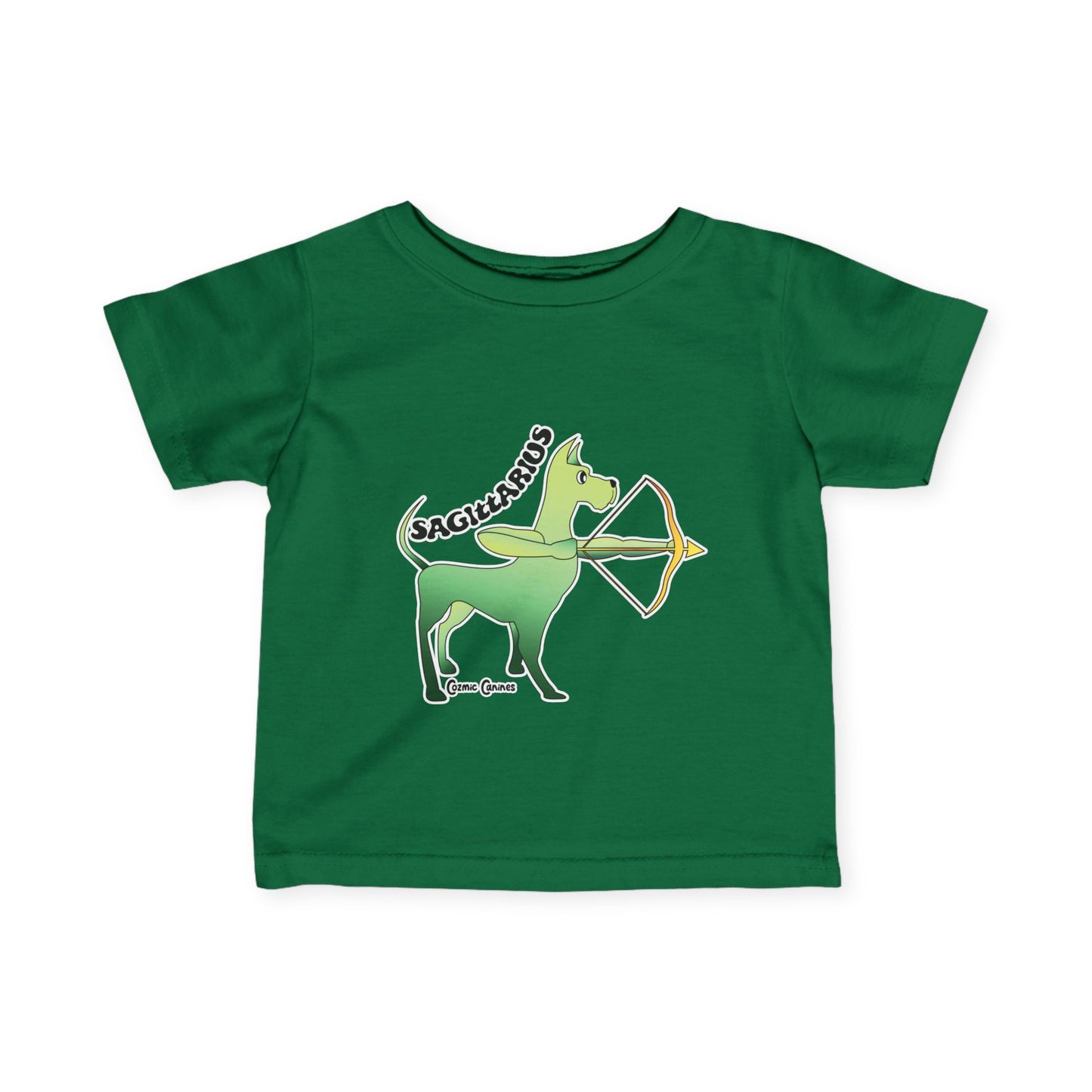 Sagittarius Dog Zodiac Cartoon Infant Fine Jersey Tee