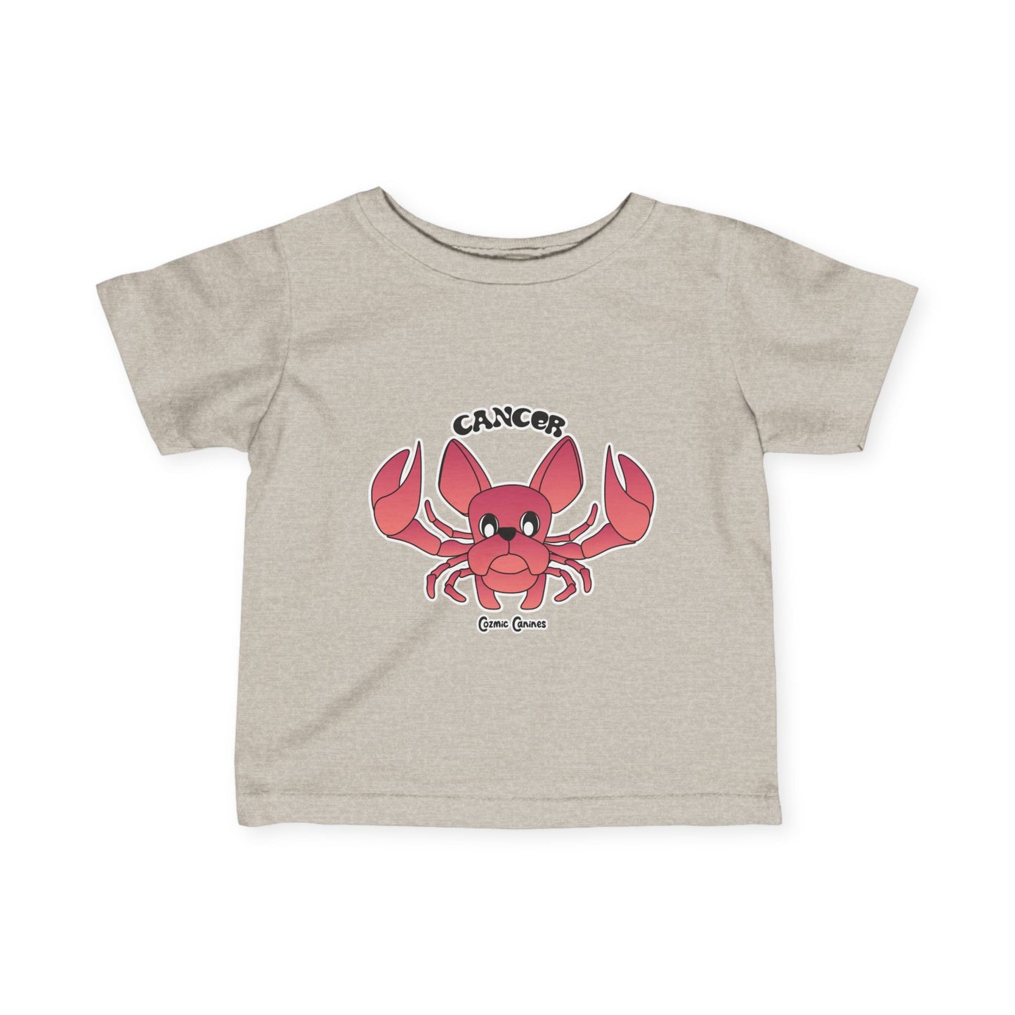 Cancer Dog Zodiac Cartoon Infant Fine Jersey Tee