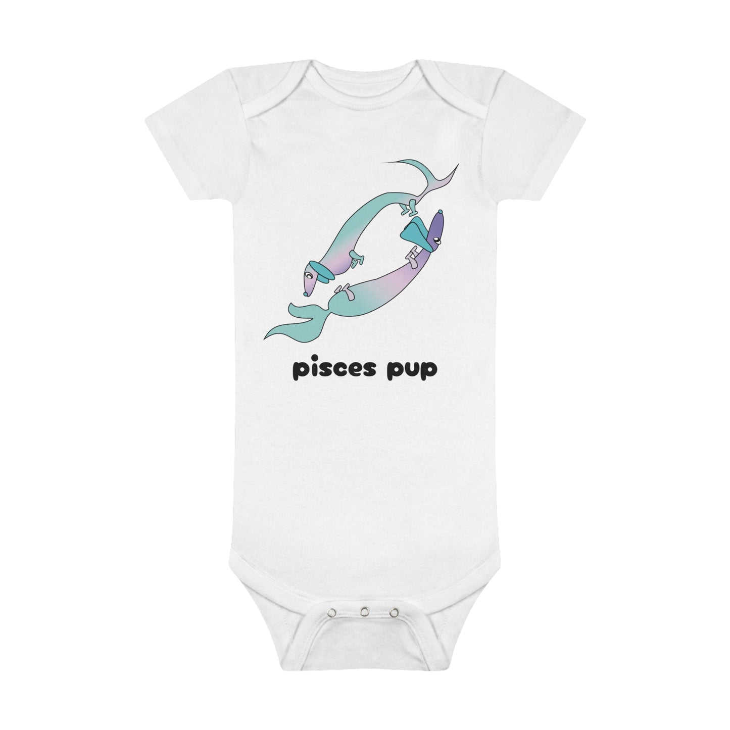 Pisces Pup Organic Baby Onesie