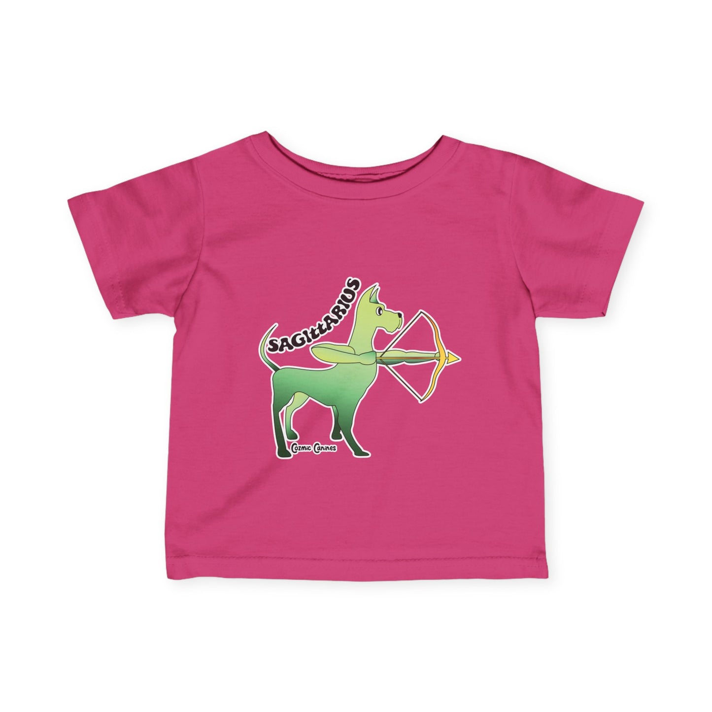 Sagittarius Dog Zodiac Cartoon Infant Fine Jersey Tee