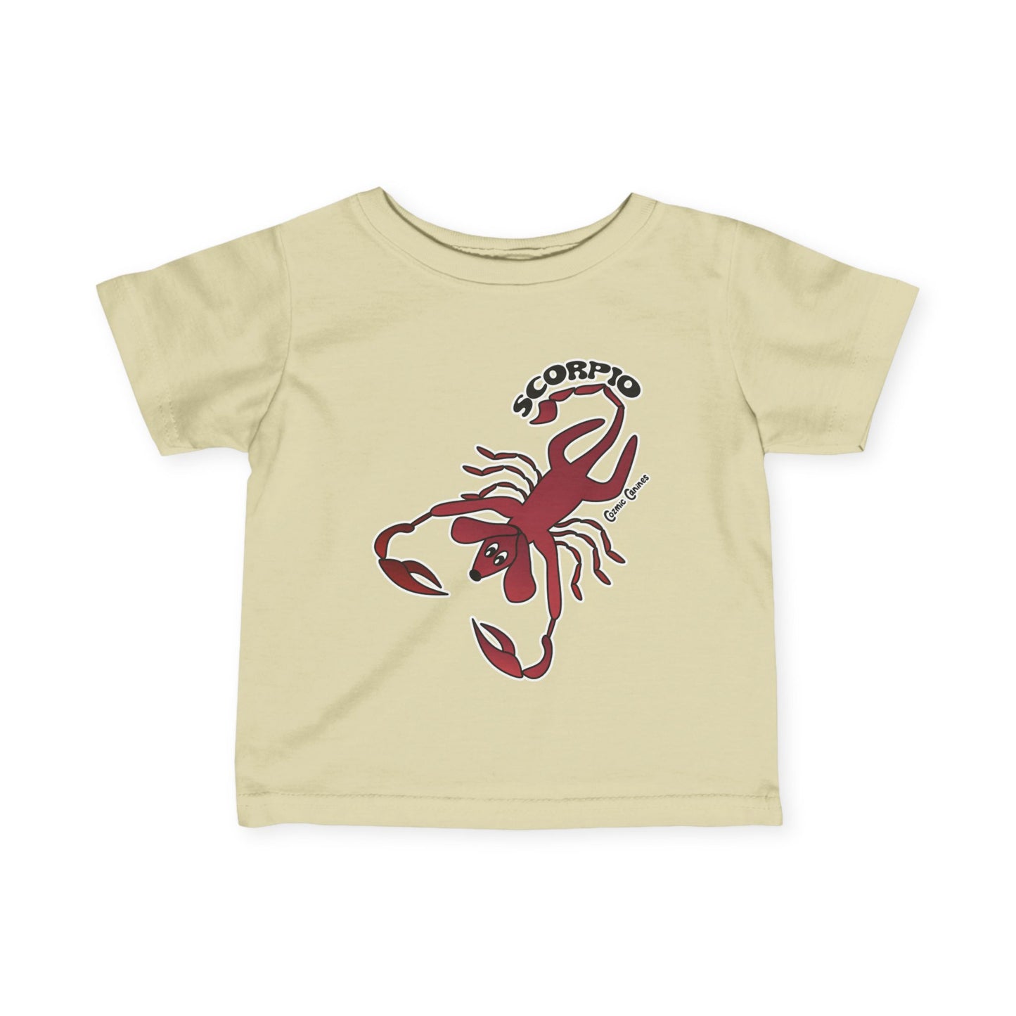 Scorpio Dog Zodiac Cartoon Infant Fine Jersey Tee