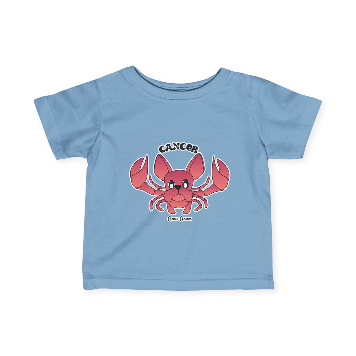 Cancer Dog Zodiac Cartoon Infant Fine Jersey Tee