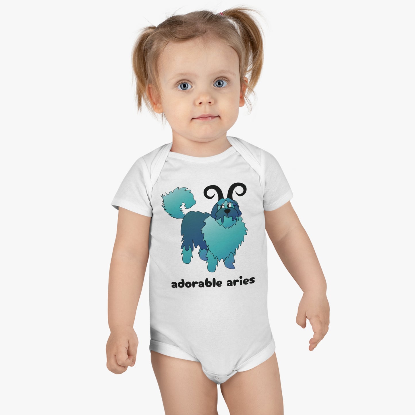 Adorable Aries Organic Baby Onesie