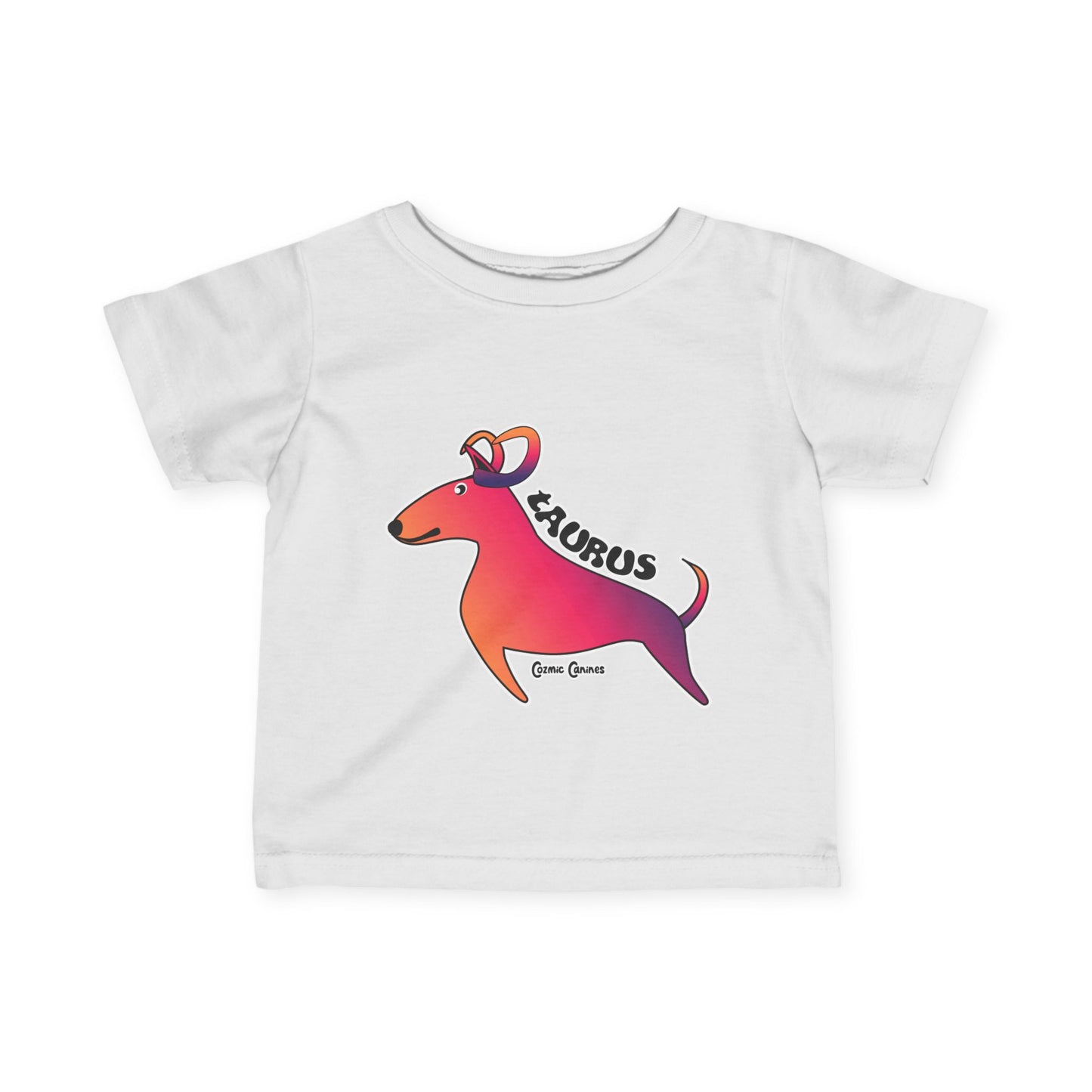 Taurus Dog Zodiac Cartoon Infant Fine Jersey Tee