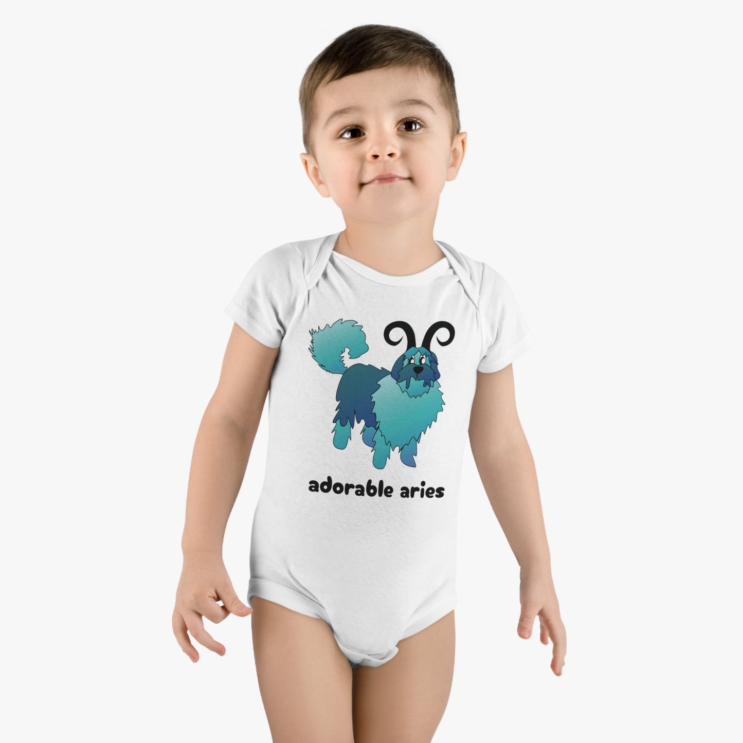 Adorable Aries Organic Baby Onesie