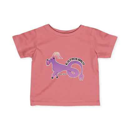 Capricorn Dog Zodiac Cartoon Infant Fine Jersey Tee