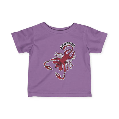 Scorpio Dog Zodiac Cartoon Infant Fine Jersey Tee