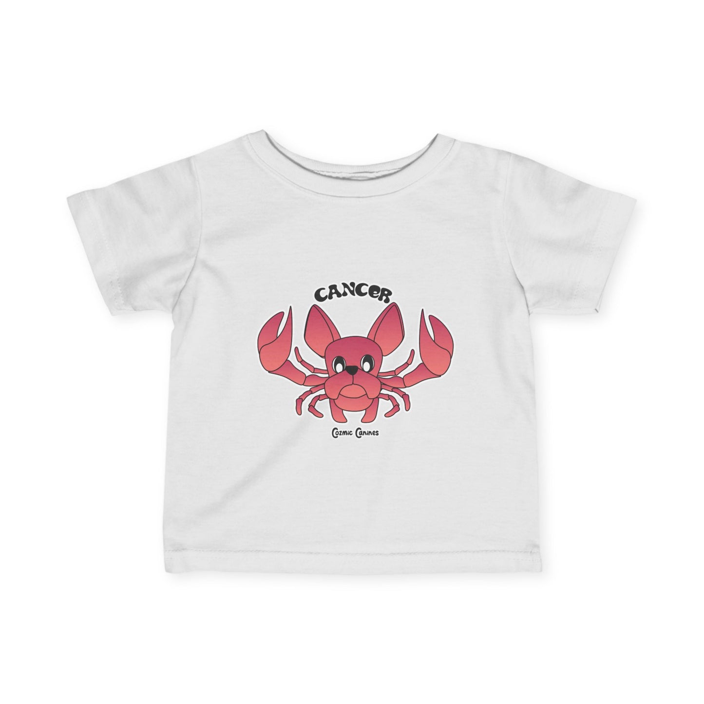 Cancer Dog Zodiac Cartoon Infant Fine Jersey Tee