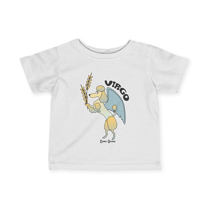 Virgo Dog Zodiac Cartoon Infant Fine Jersey Tee