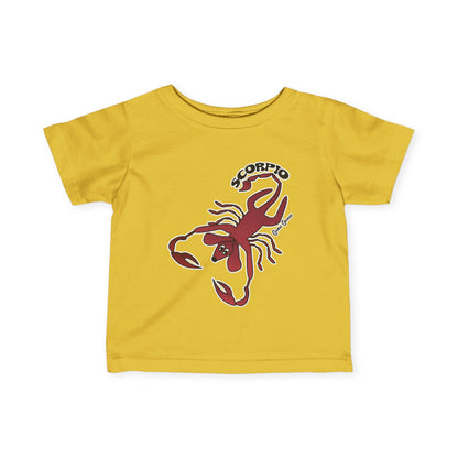 Scorpio Dog Zodiac Cartoon Infant Fine Jersey Tee