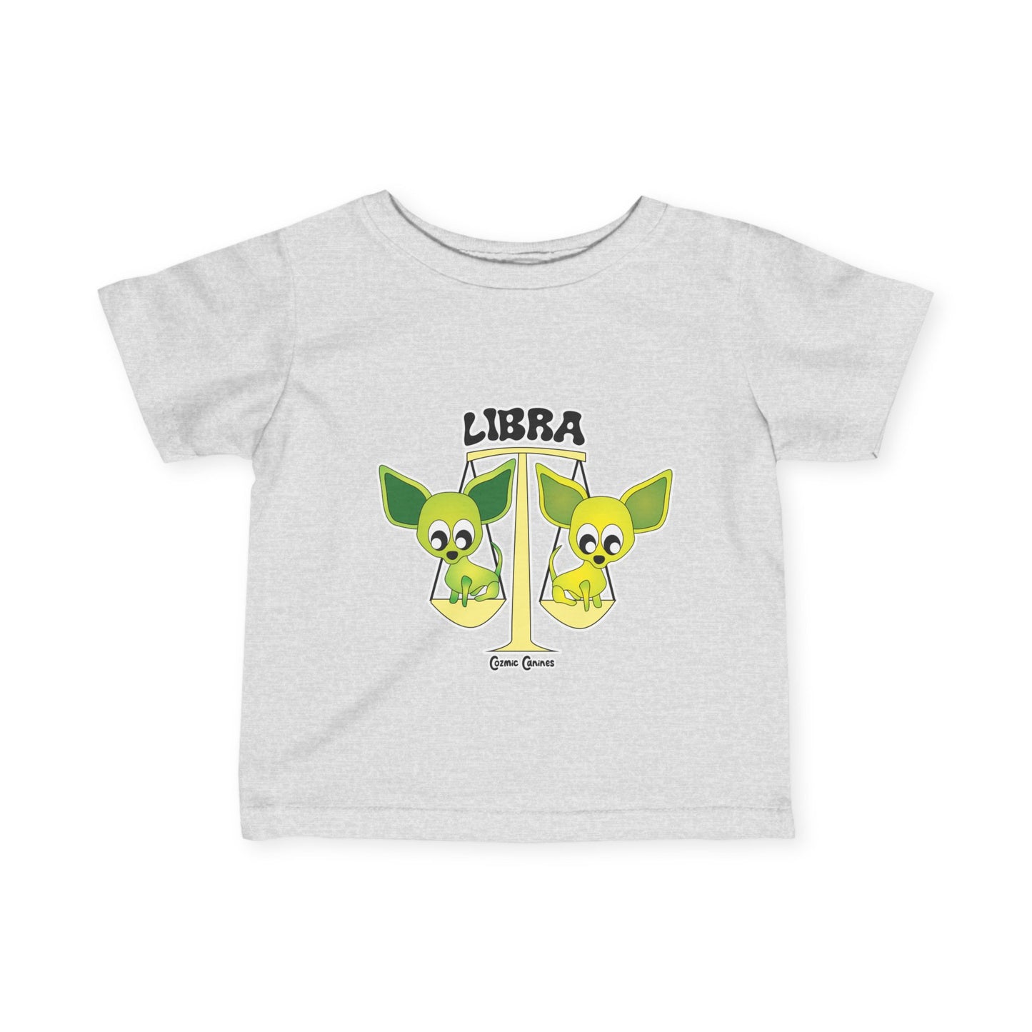 Libra Dog Zodiac Cartoon Infant Fine Jersey Tee