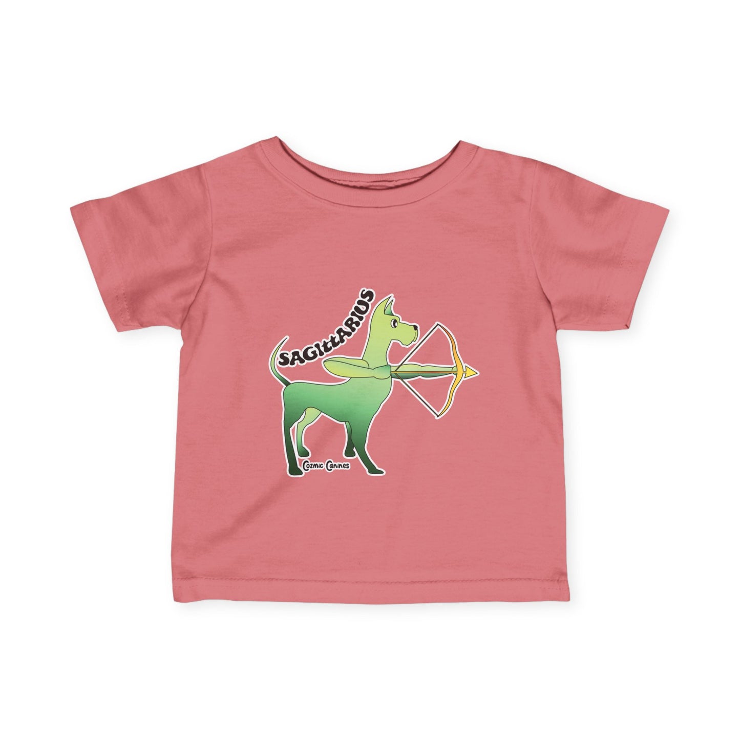 Sagittarius Dog Zodiac Cartoon Infant Fine Jersey Tee