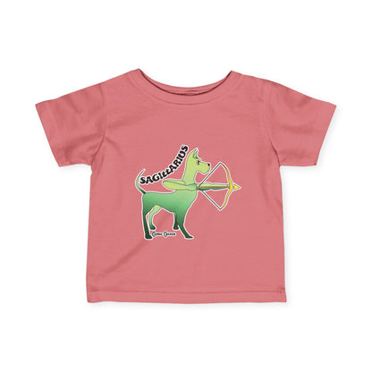 Sagittarius Dog Zodiac Cartoon Infant Fine Jersey Tee