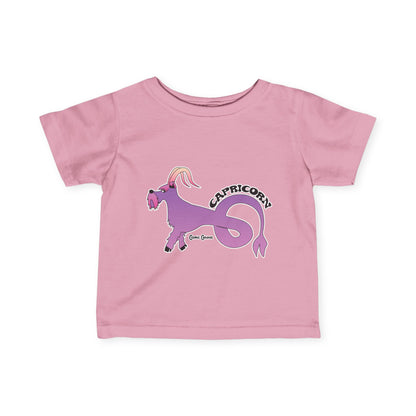 Capricorn Dog Zodiac Cartoon Infant Fine Jersey Tee