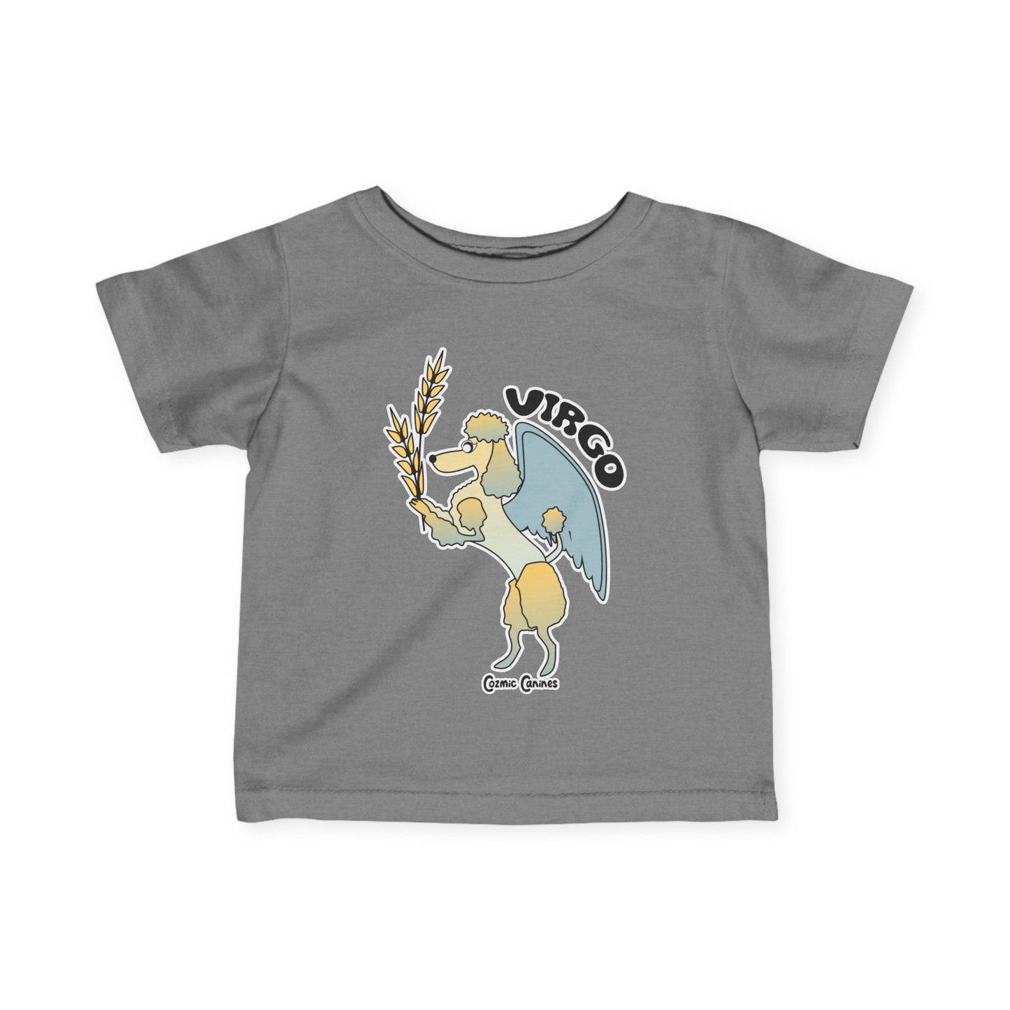 Virgo Dog Zodiac Cartoon Infant Fine Jersey Tee