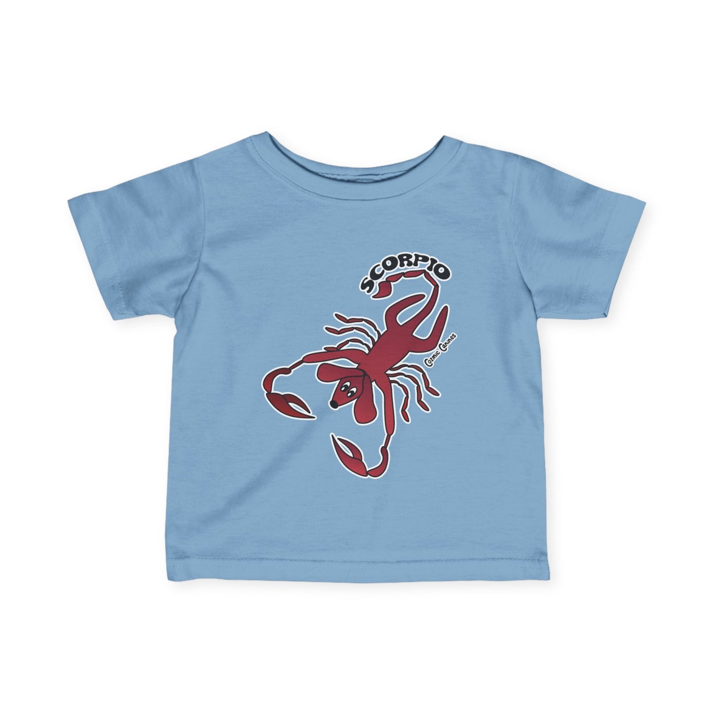 Scorpio Dog Zodiac Cartoon Infant Fine Jersey Tee