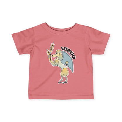 Virgo Dog Zodiac Cartoon Infant Fine Jersey Tee