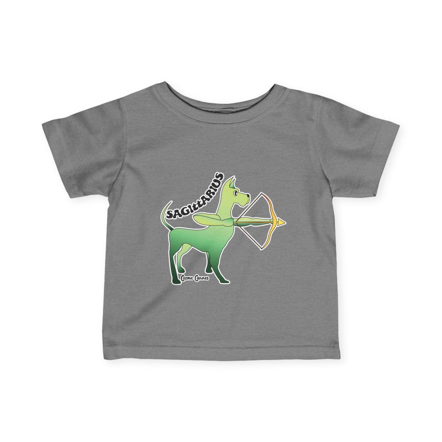 Sagittarius Dog Zodiac Cartoon Infant Fine Jersey Tee