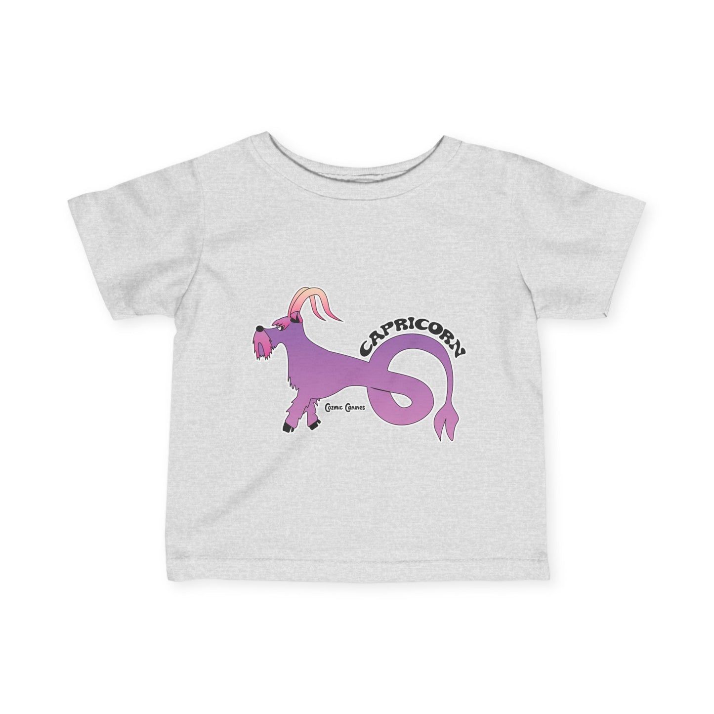 Capricorn Dog Zodiac Cartoon Infant Fine Jersey Tee