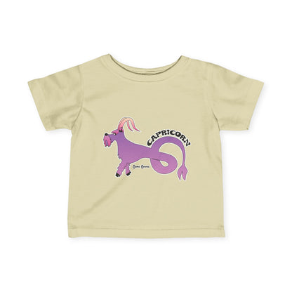 Capricorn Dog Zodiac Cartoon Infant Fine Jersey Tee