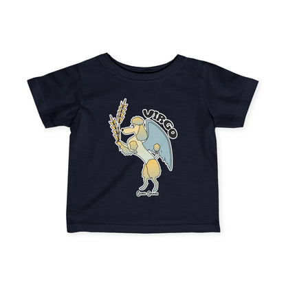 Virgo Dog Zodiac Cartoon Infant Fine Jersey Tee