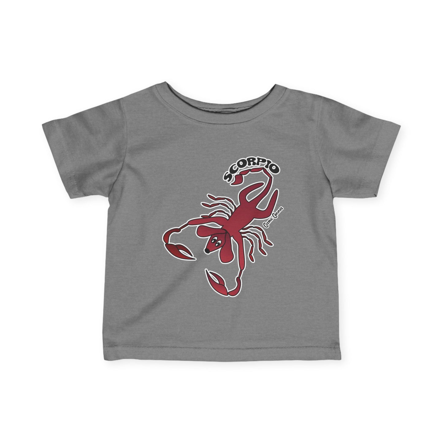 Scorpio Dog Zodiac Cartoon Infant Fine Jersey Tee