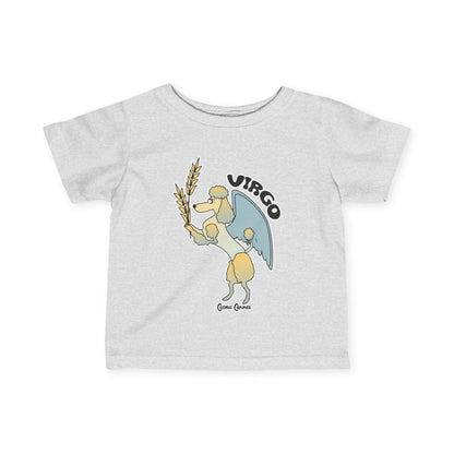 Virgo Dog Zodiac Cartoon Infant Fine Jersey Tee