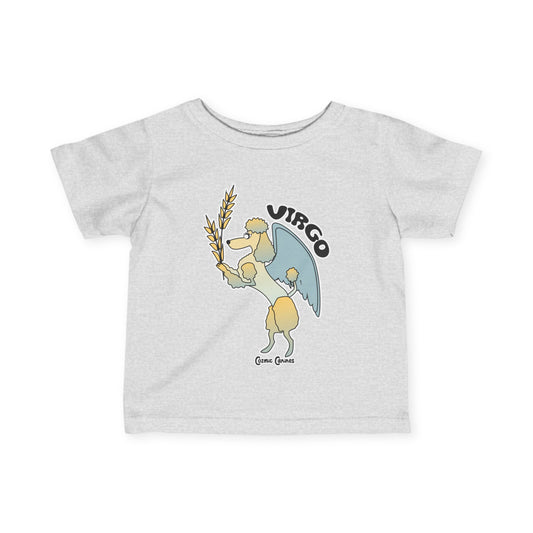 Virgo Dog Zodiac Cartoon Infant Fine Jersey Tee