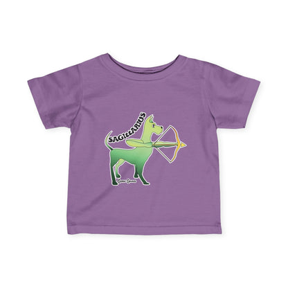 Sagittarius Dog Zodiac Cartoon Infant Fine Jersey Tee